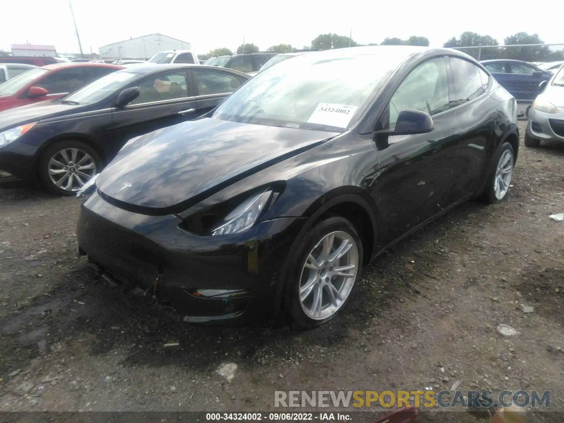 2 Фотография поврежденного автомобиля 5YJYGDEE2MF108475 TESLA MODEL Y 2021