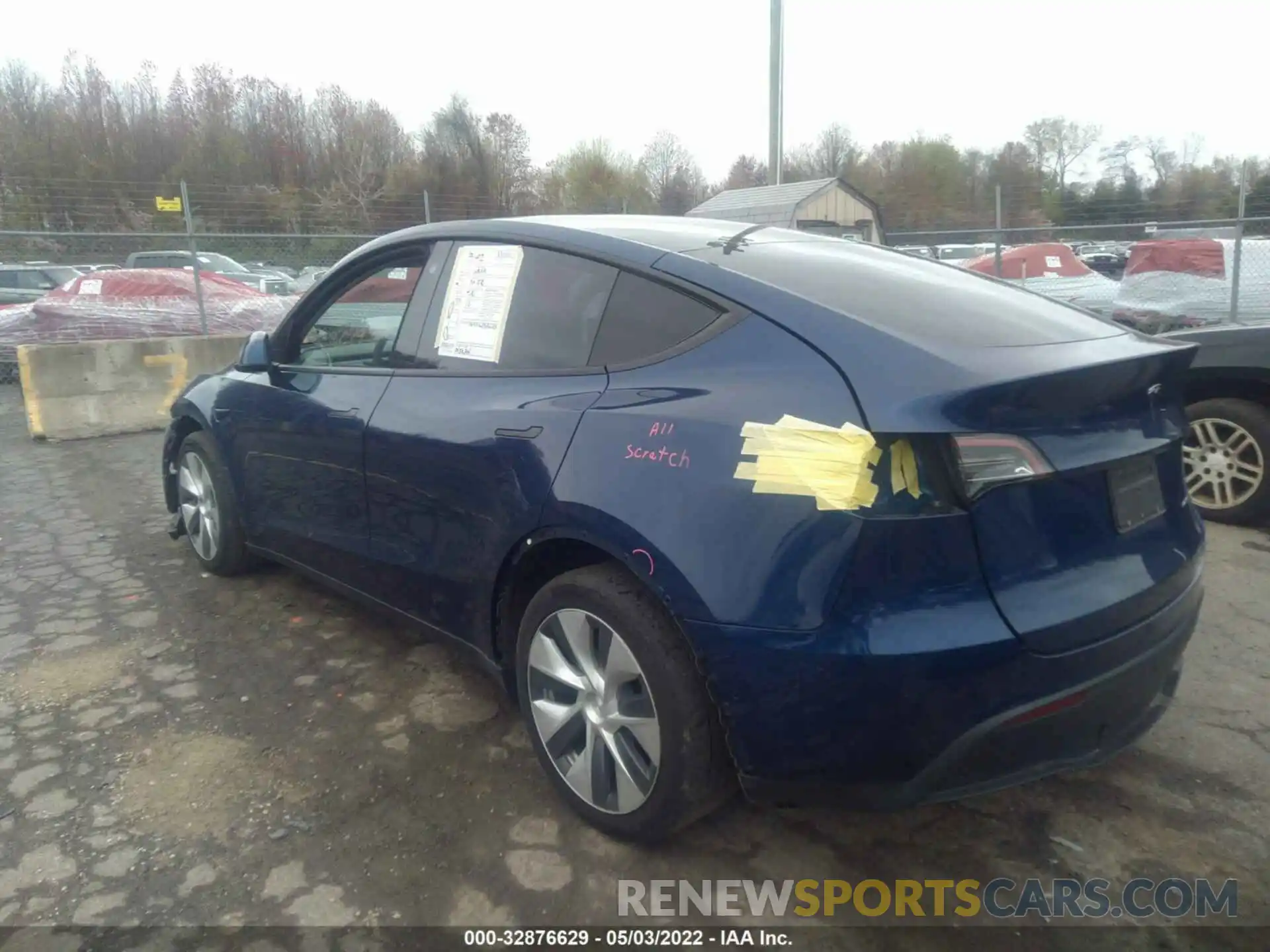 3 Фотография поврежденного автомобиля 5YJYGDEE2MF117614 TESLA MODEL Y 2021