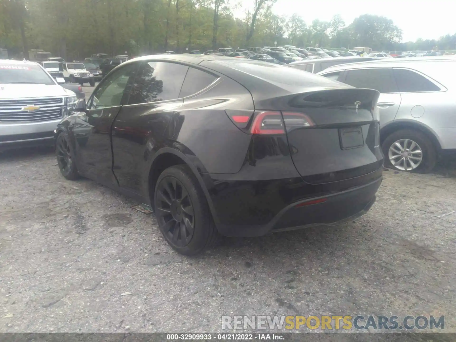 3 Фотография поврежденного автомобиля 5YJYGDEE2MF120576 TESLA MODEL Y 2021