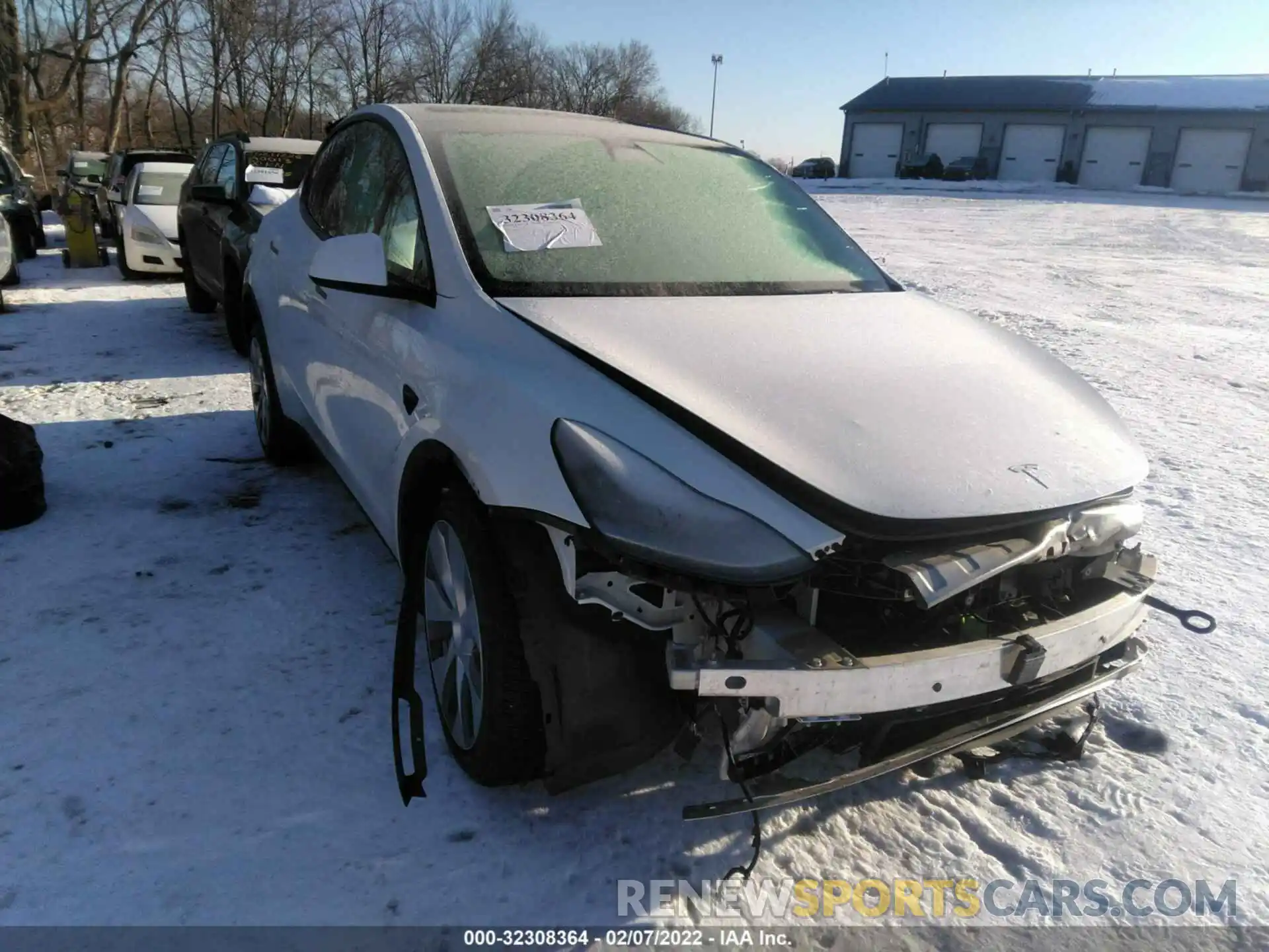 1 Photograph of a damaged car 5YJYGDEE2MF125003 TESLA MODEL Y 2021