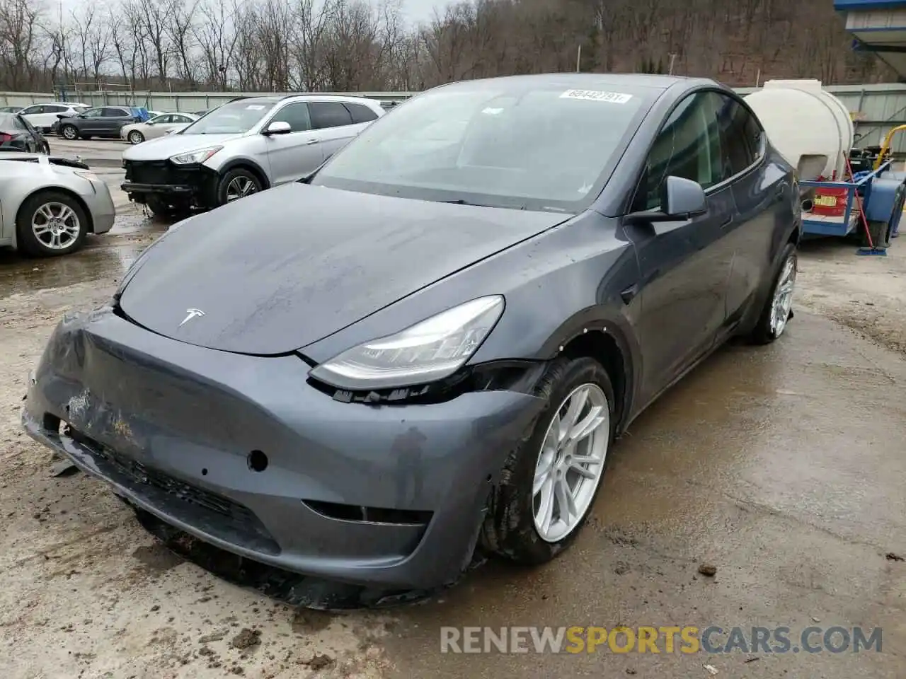 2 Фотография поврежденного автомобиля 5YJYGDEE2MF131240 TESLA MODEL Y 2021