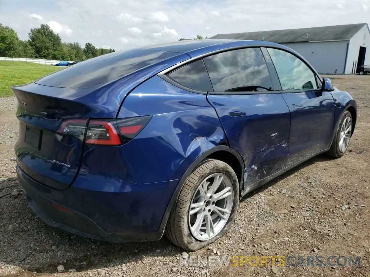 4 Фотография поврежденного автомобиля 5YJYGDEE2MF140813 TESLA MODEL Y 2021