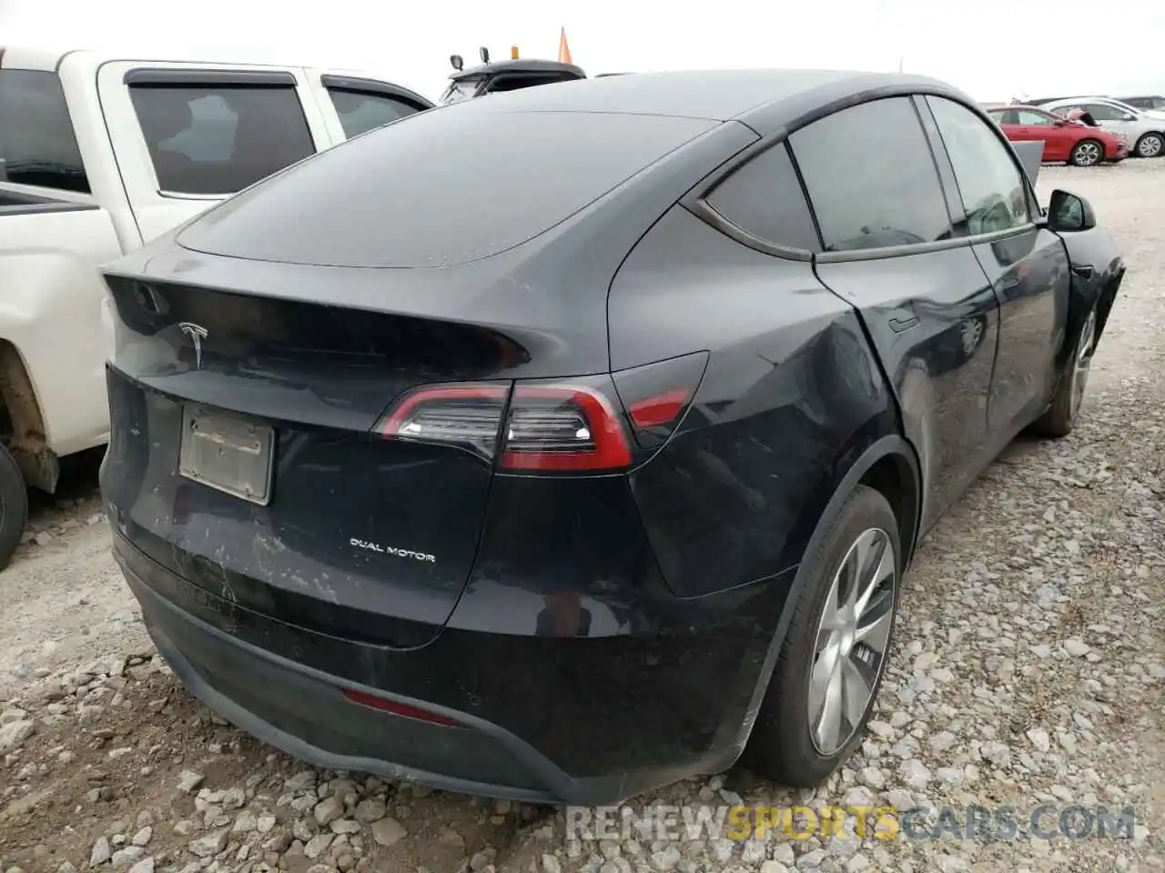 4 Фотография поврежденного автомобиля 5YJYGDEE2MF142027 TESLA MODEL Y 2021