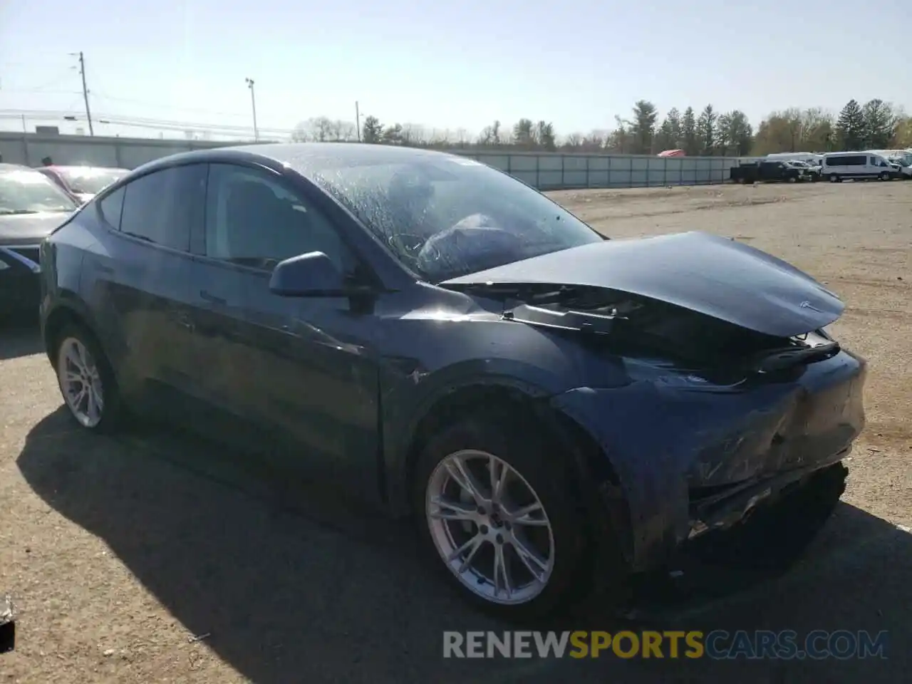 1 Photograph of a damaged car 5YJYGDEE2MF146322 TESLA MODEL Y 2021