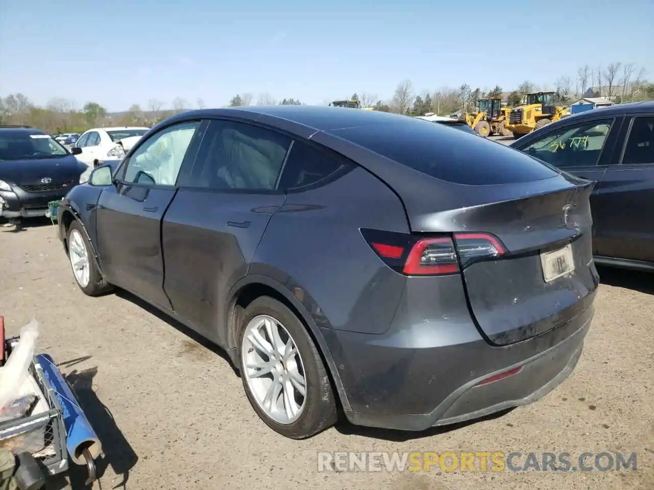 3 Фотография поврежденного автомобиля 5YJYGDEE2MF146322 TESLA MODEL Y 2021