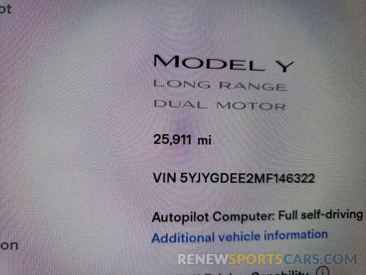 8 Photograph of a damaged car 5YJYGDEE2MF146322 TESLA MODEL Y 2021