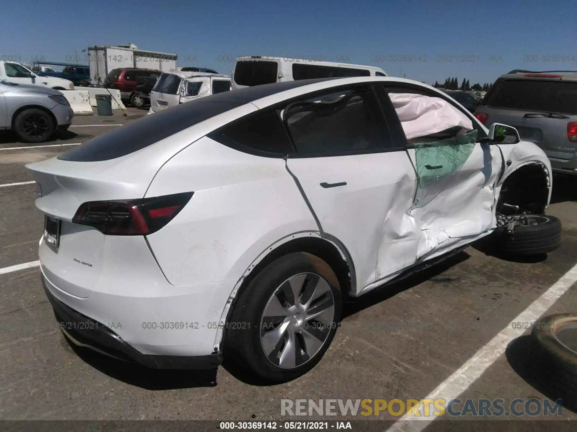 6 Photograph of a damaged car 5YJYGDEE2MF150807 TESLA MODEL Y 2021