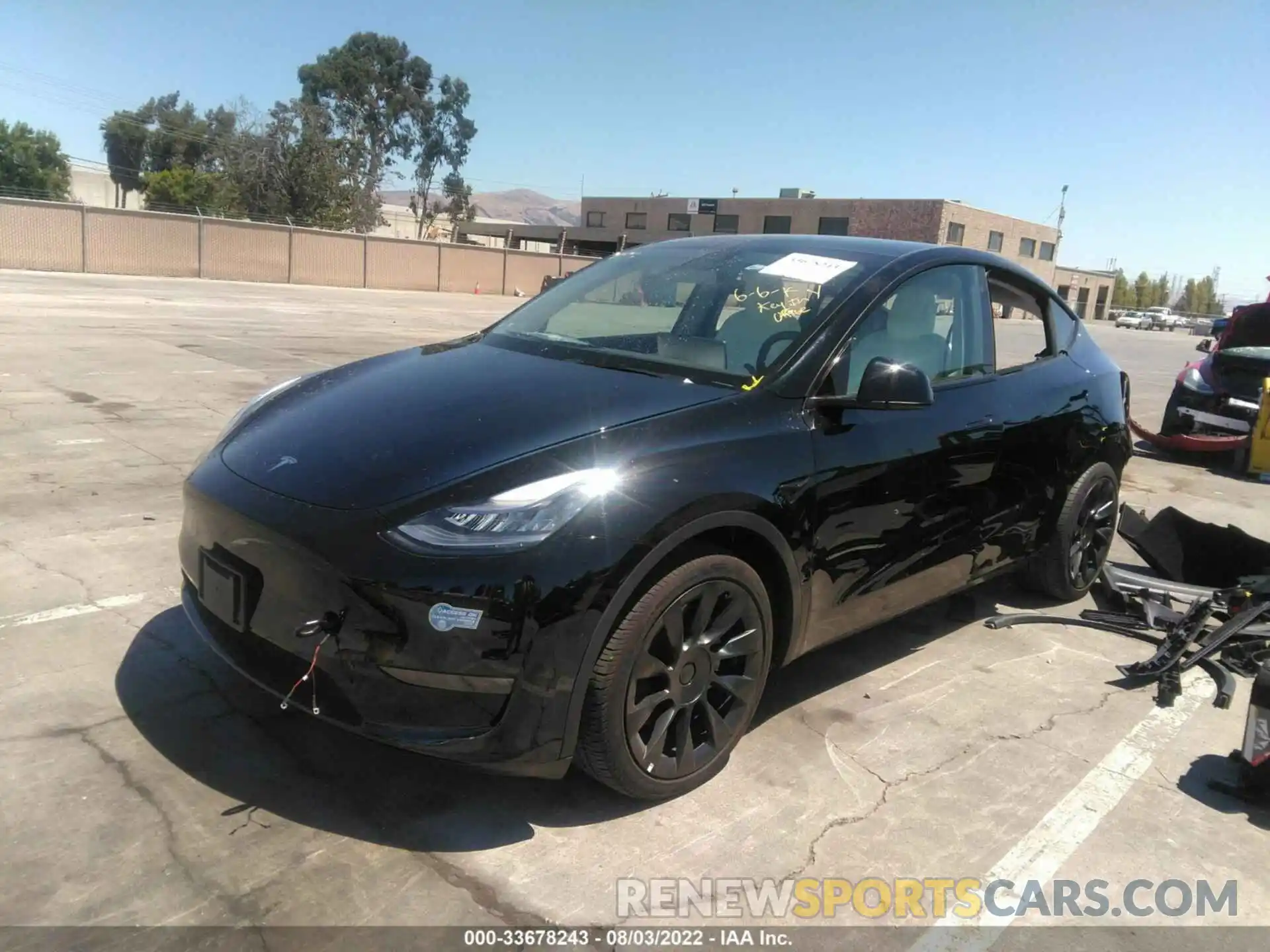 2 Photograph of a damaged car 5YJYGDEE2MF152329 TESLA MODEL Y 2021