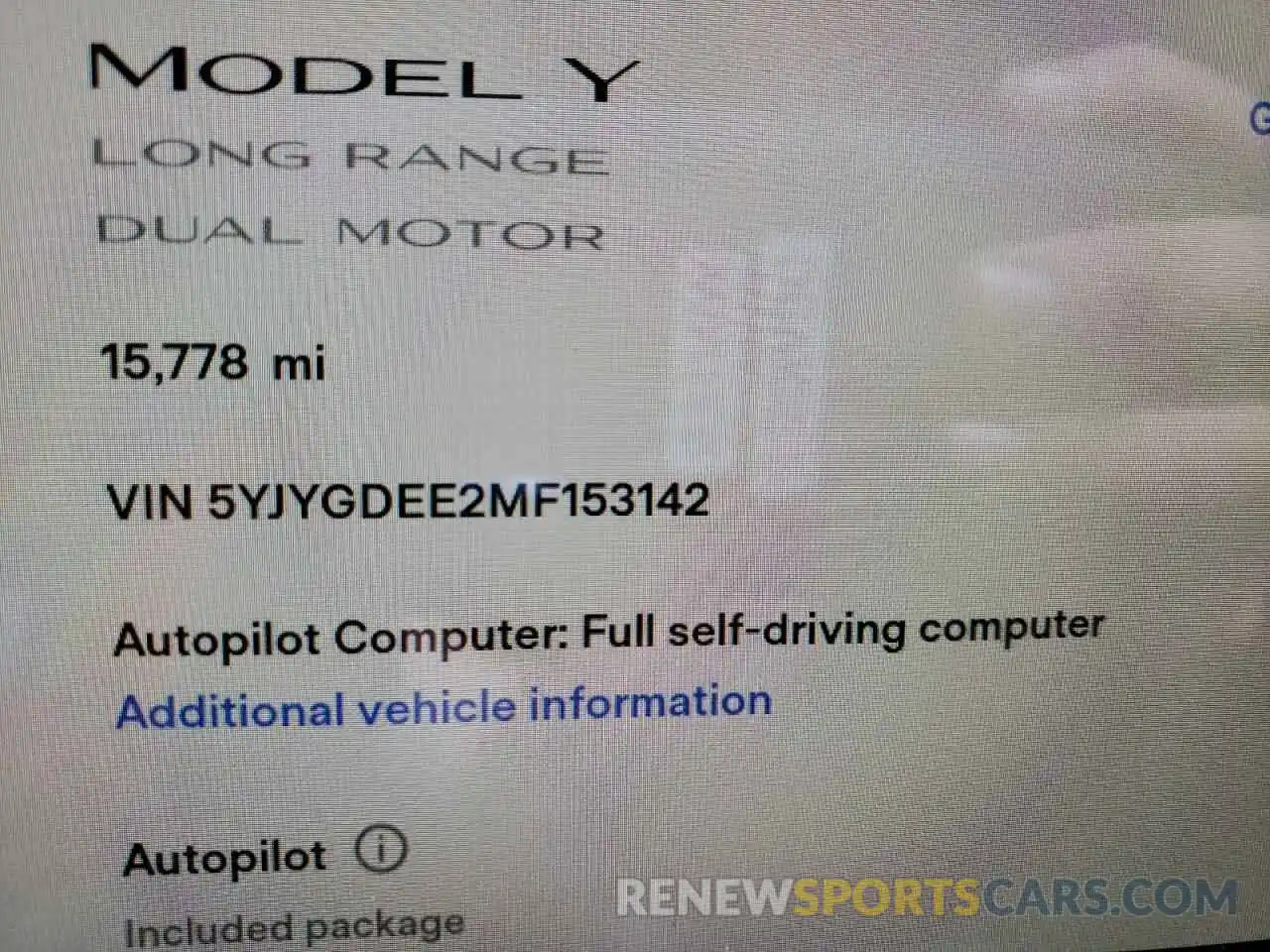 8 Фотография поврежденного автомобиля 5YJYGDEE2MF153142 TESLA MODEL Y 2021