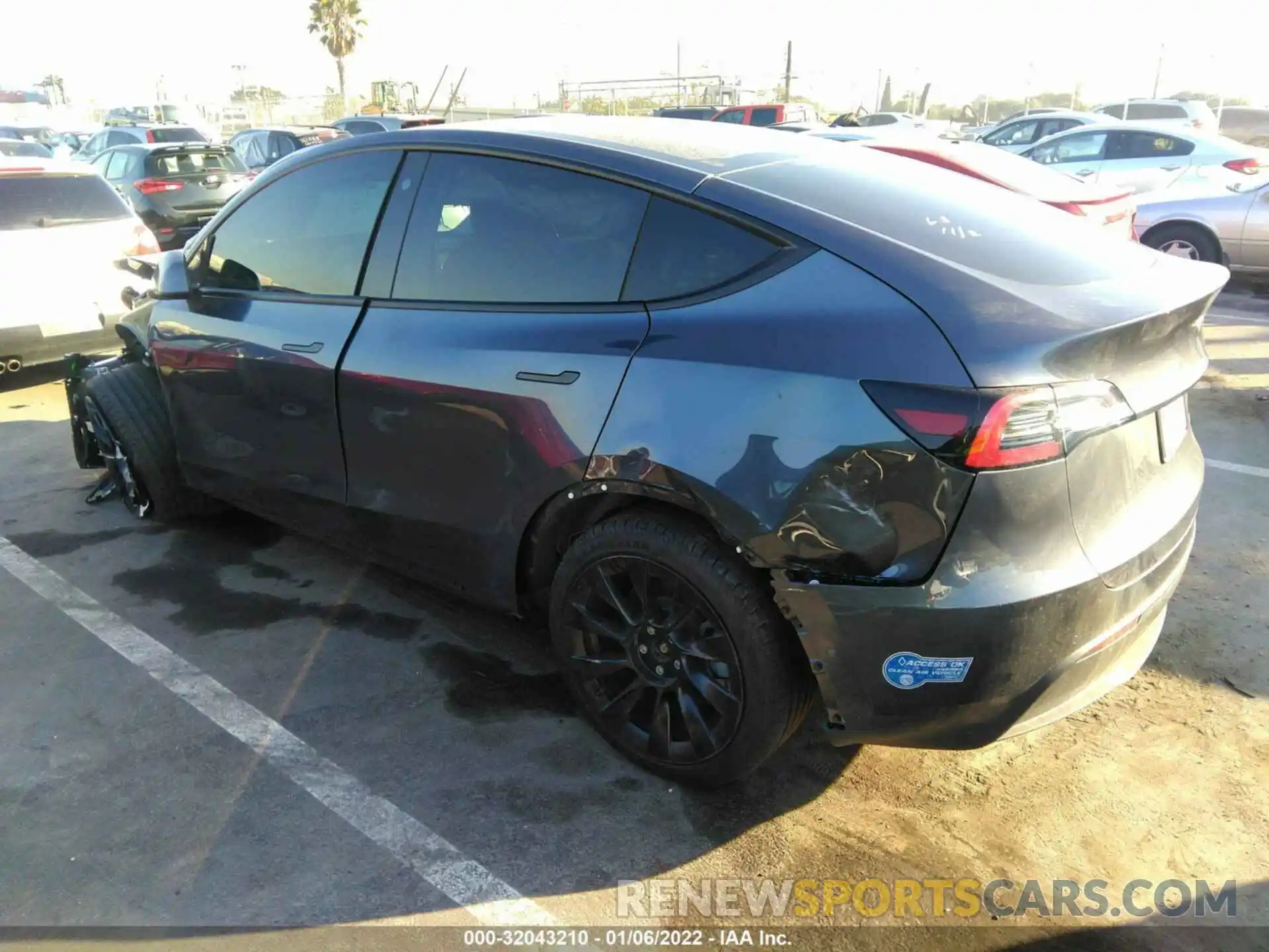 3 Photograph of a damaged car 5YJYGDEE2MF159491 TESLA MODEL Y 2021