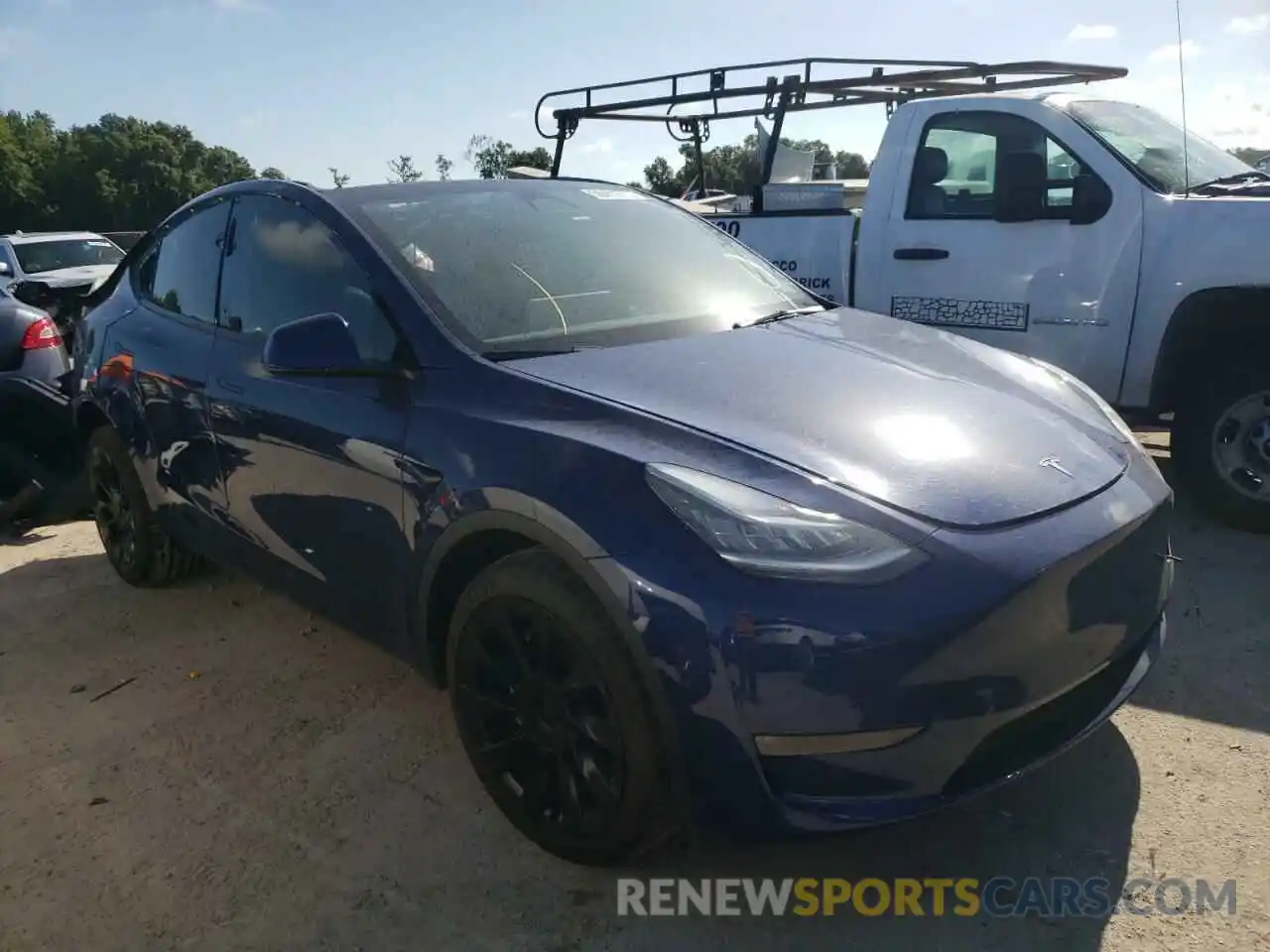 1 Photograph of a damaged car 5YJYGDEE2MF200217 TESLA MODEL Y 2021