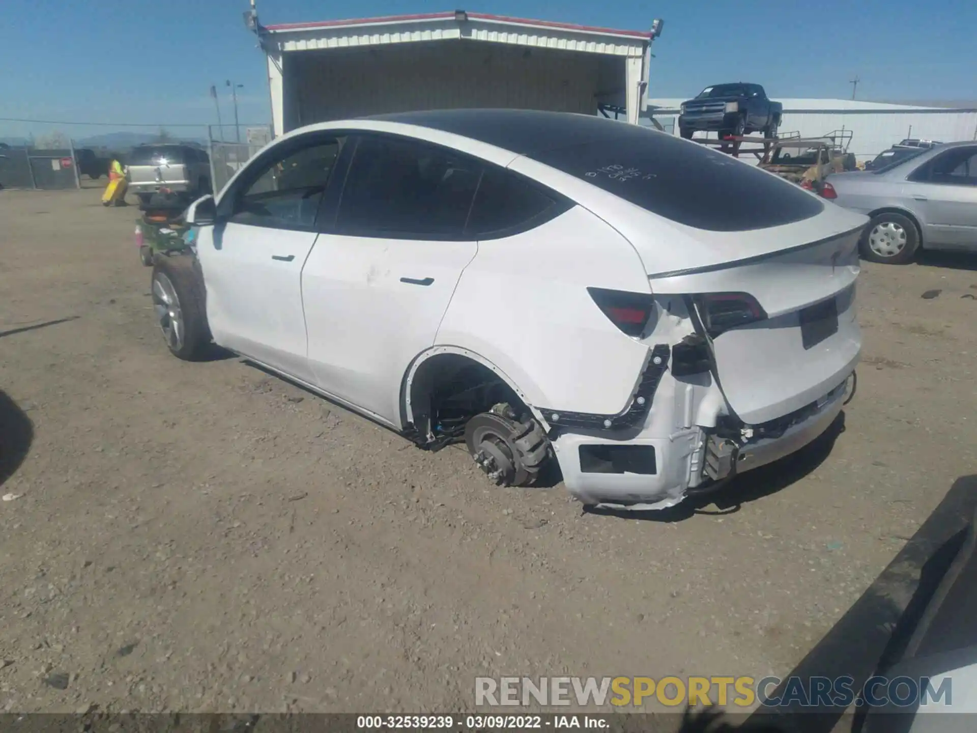 3 Photograph of a damaged car 5YJYGDEE2MF222850 TESLA MODEL Y 2021