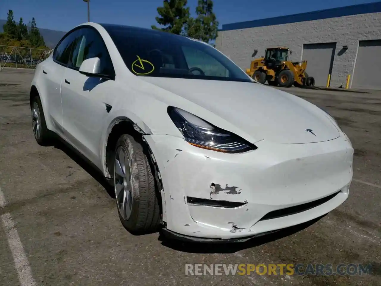 1 Photograph of a damaged car 5YJYGDEE2MF231502 TESLA MODEL Y 2021