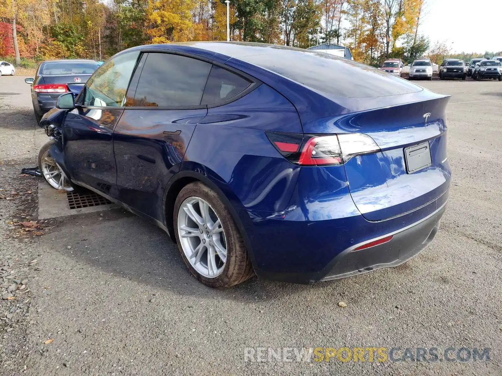 3 Фотография поврежденного автомобиля 5YJYGDEE2MF255945 TESLA MODEL Y 2021