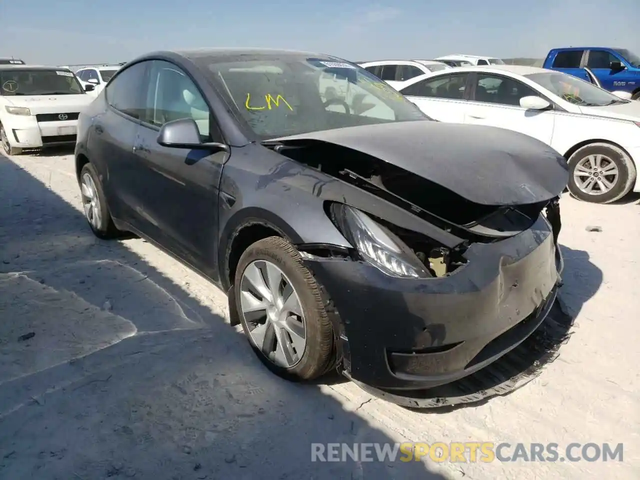 1 Photograph of a damaged car 5YJYGDEE2MF262409 TESLA MODEL Y 2021