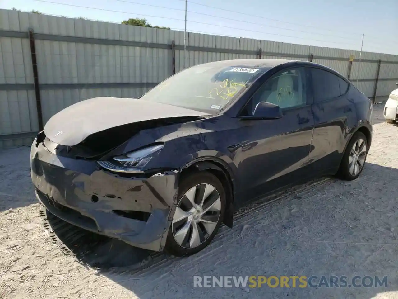 2 Photograph of a damaged car 5YJYGDEE2MF262409 TESLA MODEL Y 2021