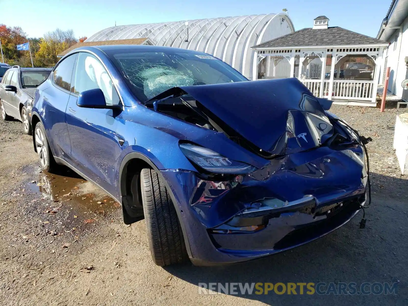 1 Photograph of a damaged car 5YJYGDEE2MF263267 TESLA MODEL Y 2021