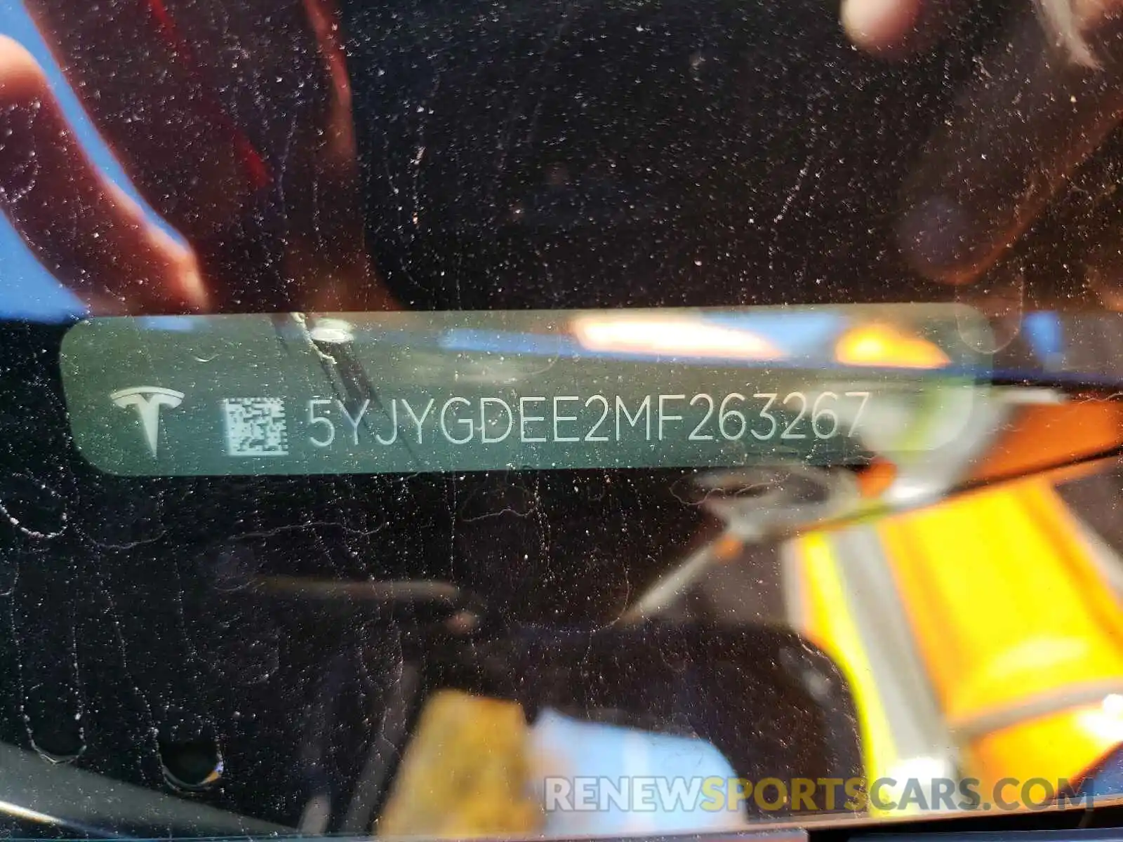 10 Photograph of a damaged car 5YJYGDEE2MF263267 TESLA MODEL Y 2021