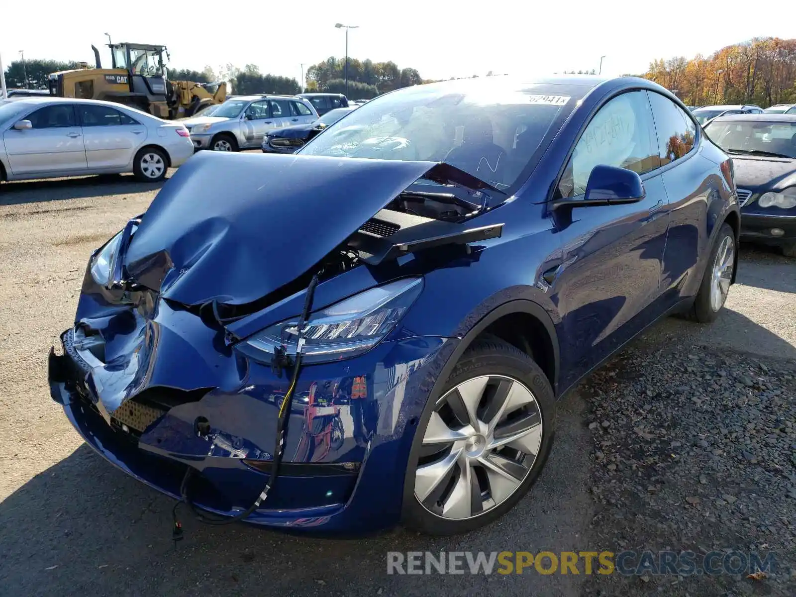 2 Photograph of a damaged car 5YJYGDEE2MF263267 TESLA MODEL Y 2021