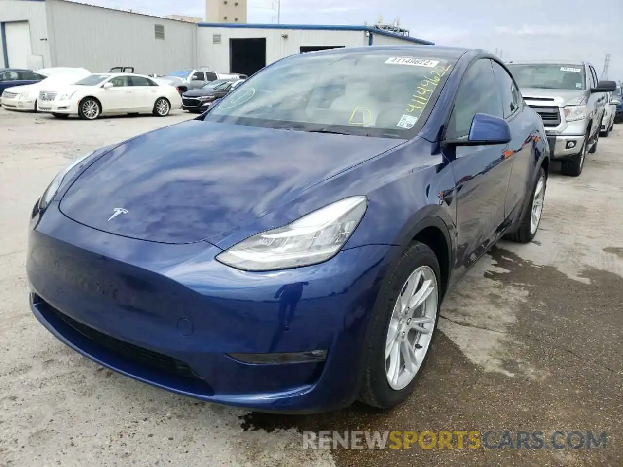 2 Photograph of a damaged car 5YJYGDEE2MF288489 TESLA MODEL Y 2021