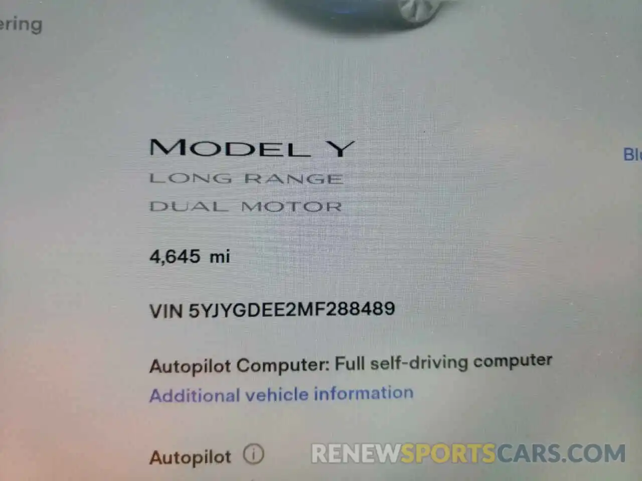 8 Фотография поврежденного автомобиля 5YJYGDEE2MF288489 TESLA MODEL Y 2021