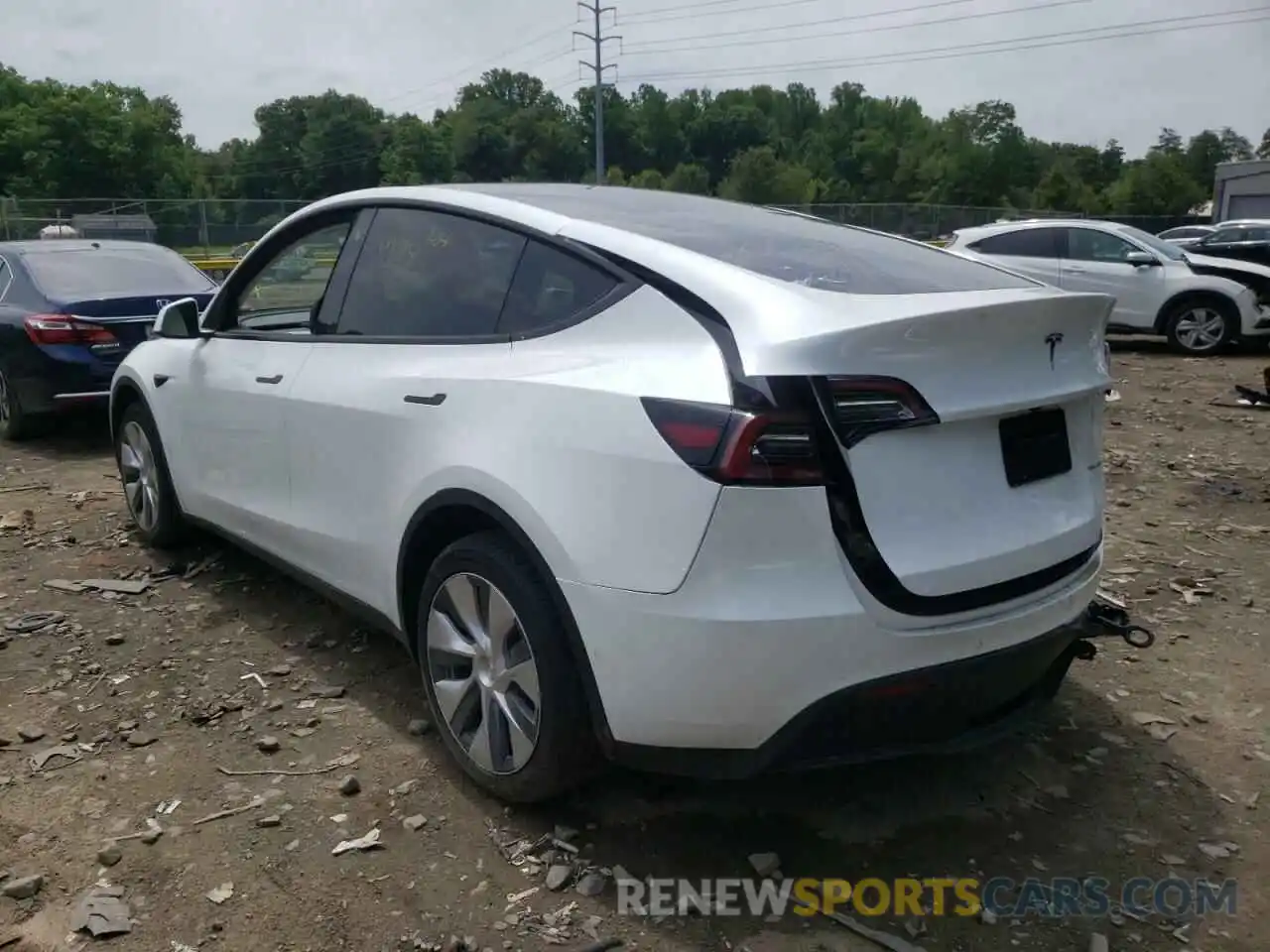 3 Photograph of a damaged car 5YJYGDEE2MF295149 TESLA MODEL Y 2021