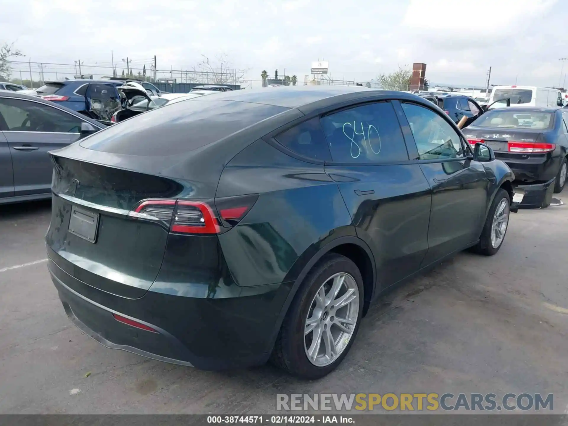 4 Фотография поврежденного автомобиля 5YJYGDEE2MF296950 TESLA MODEL Y 2021