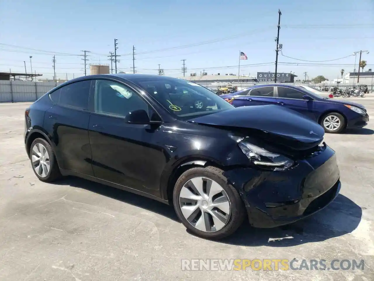 1 Photograph of a damaged car 5YJYGDEE2MF303749 TESLA MODEL Y 2021