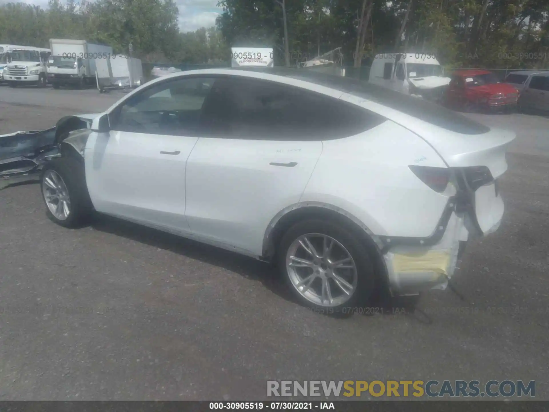 3 Photograph of a damaged car 5YJYGDEE3MF063417 TESLA MODEL Y 2021