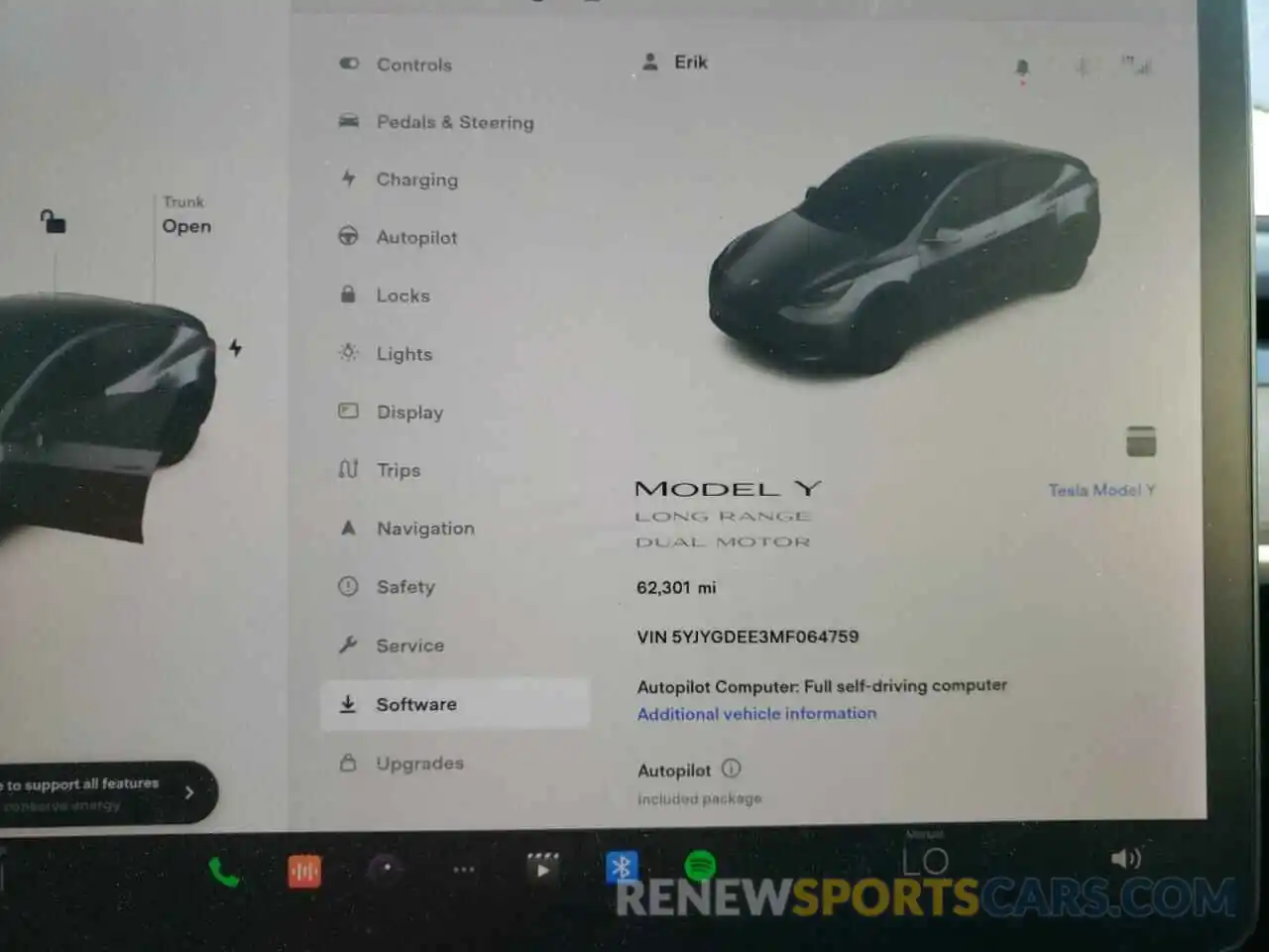 8 Photograph of a damaged car 5YJYGDEE3MF064759 TESLA MODEL Y 2021