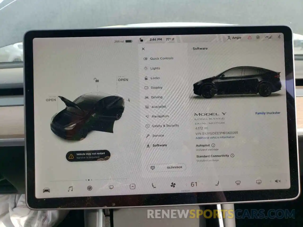 8 Photograph of a damaged car 5YJYGDEE3MF065085 TESLA MODEL Y 2021