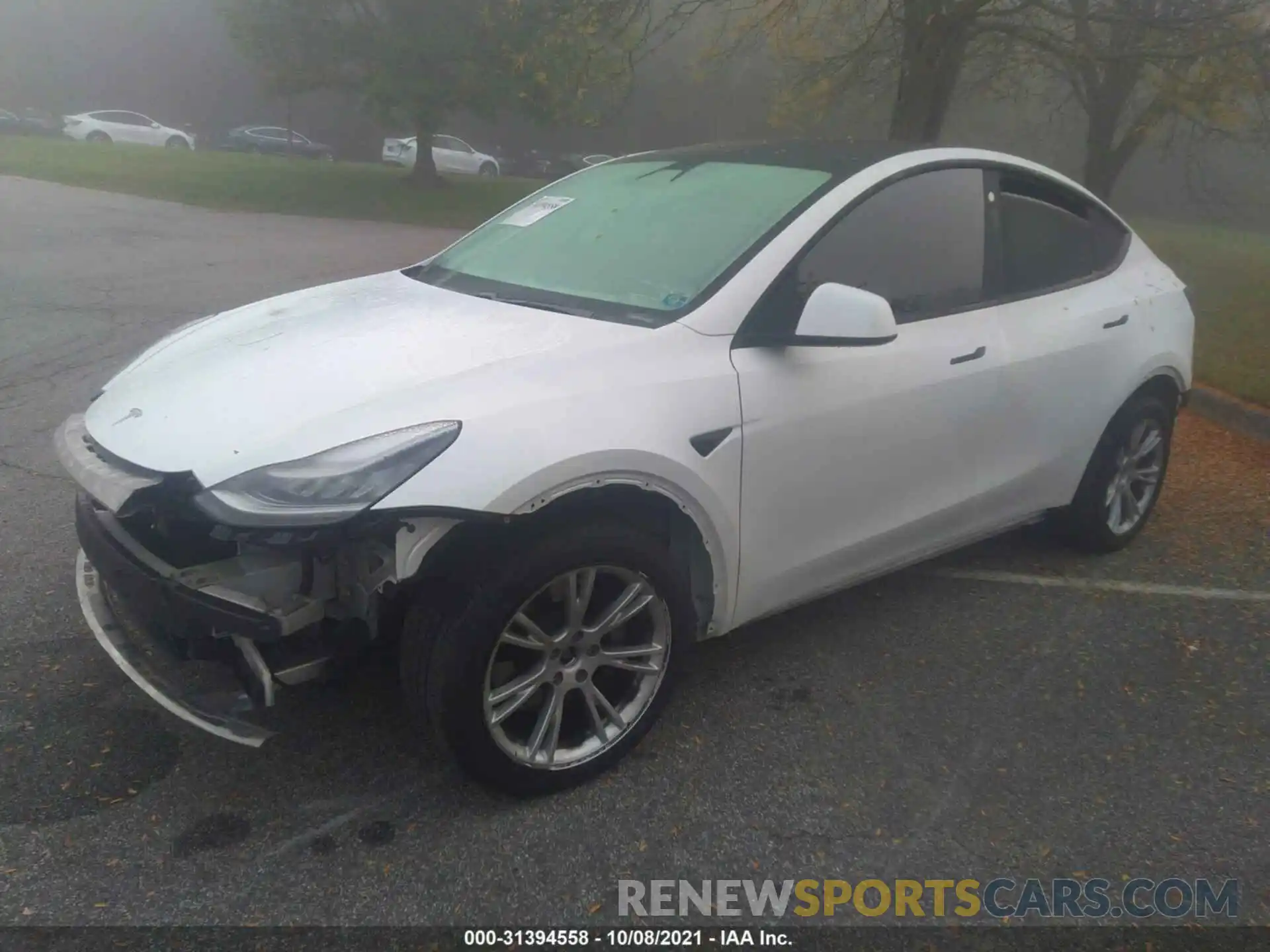 2 Photograph of a damaged car 5YJYGDEE3MF066303 TESLA MODEL Y 2021