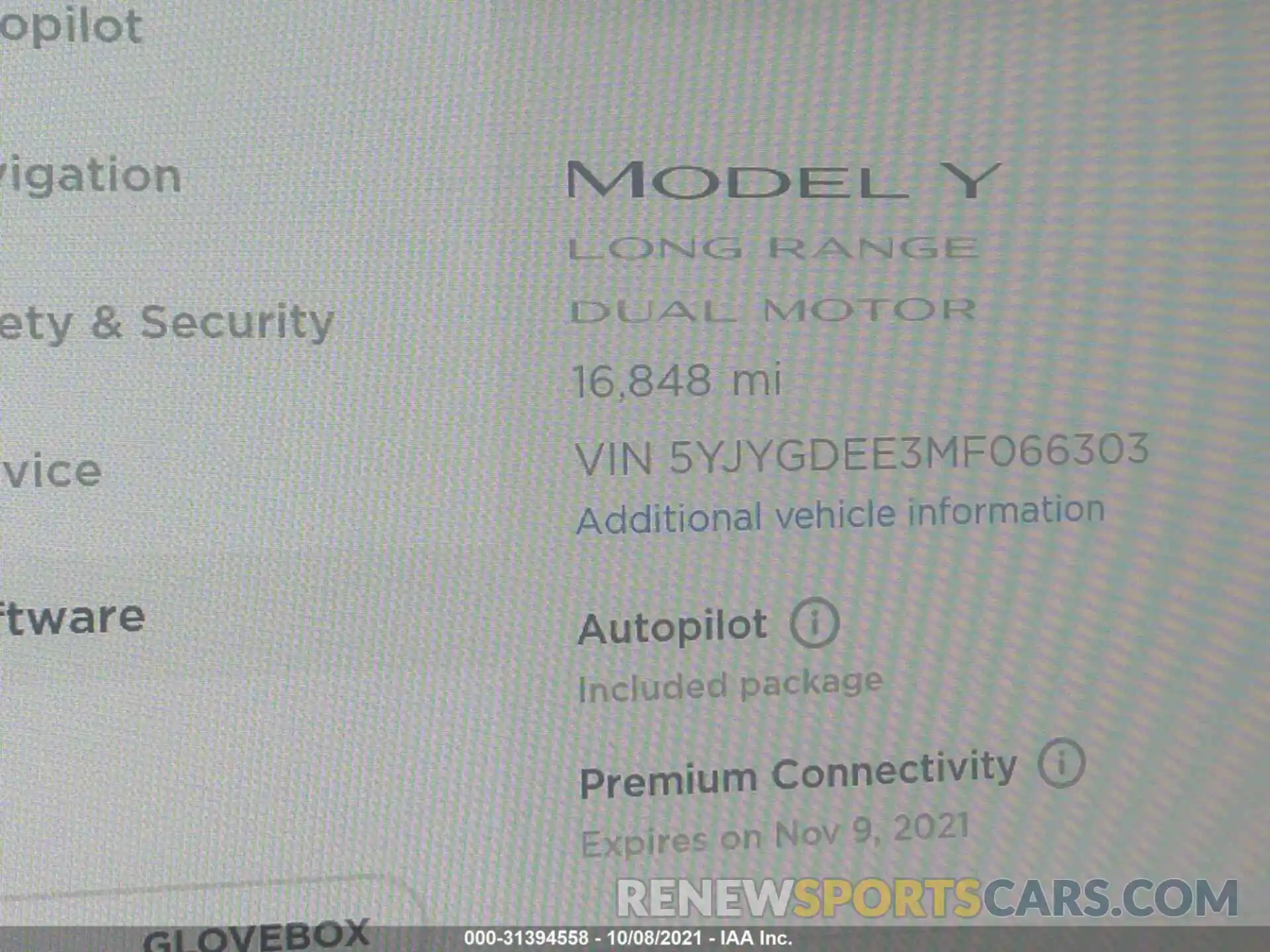 7 Photograph of a damaged car 5YJYGDEE3MF066303 TESLA MODEL Y 2021