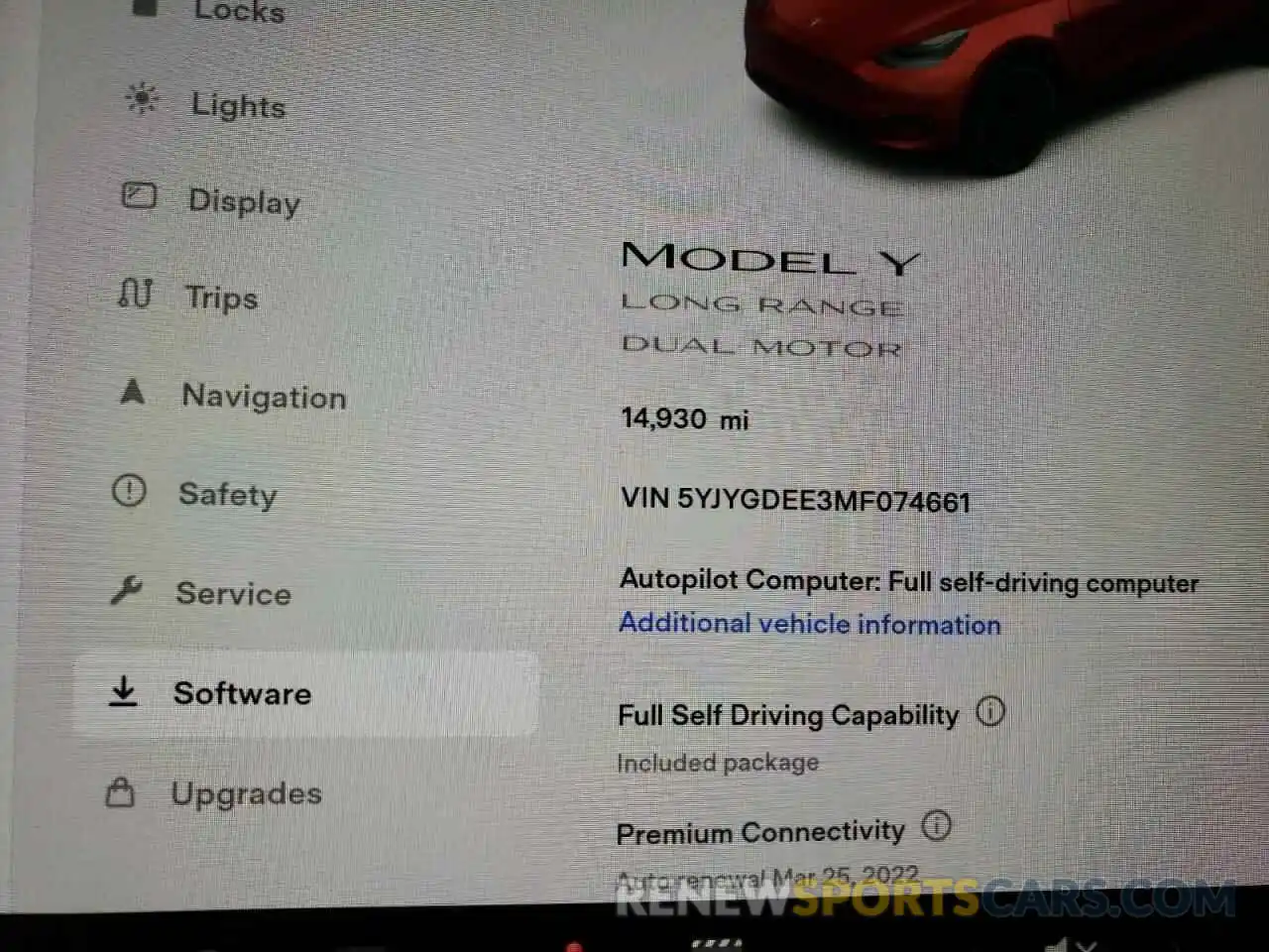 8 Фотография поврежденного автомобиля 5YJYGDEE3MF074661 TESLA MODEL Y 2021