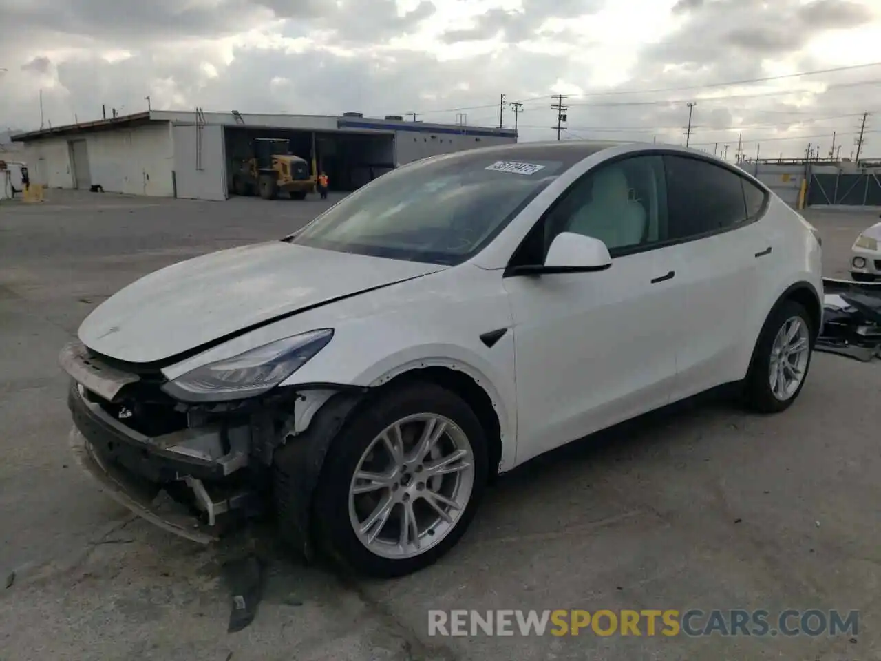 2 Photograph of a damaged car 5YJYGDEE3MF075499 TESLA MODEL Y 2021