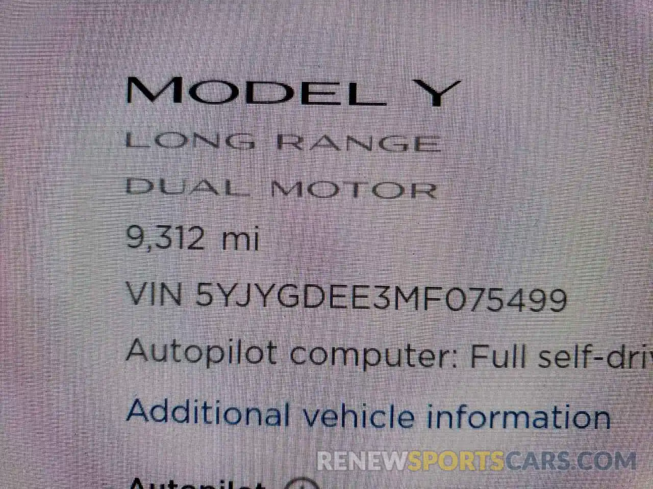 8 Photograph of a damaged car 5YJYGDEE3MF075499 TESLA MODEL Y 2021