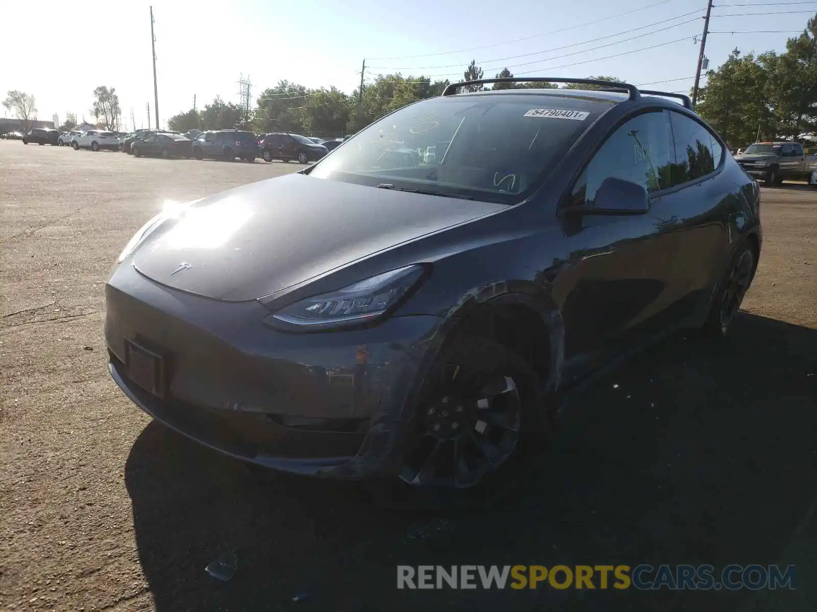 2 Photograph of a damaged car 5YJYGDEE3MF076720 TESLA MODEL Y 2021