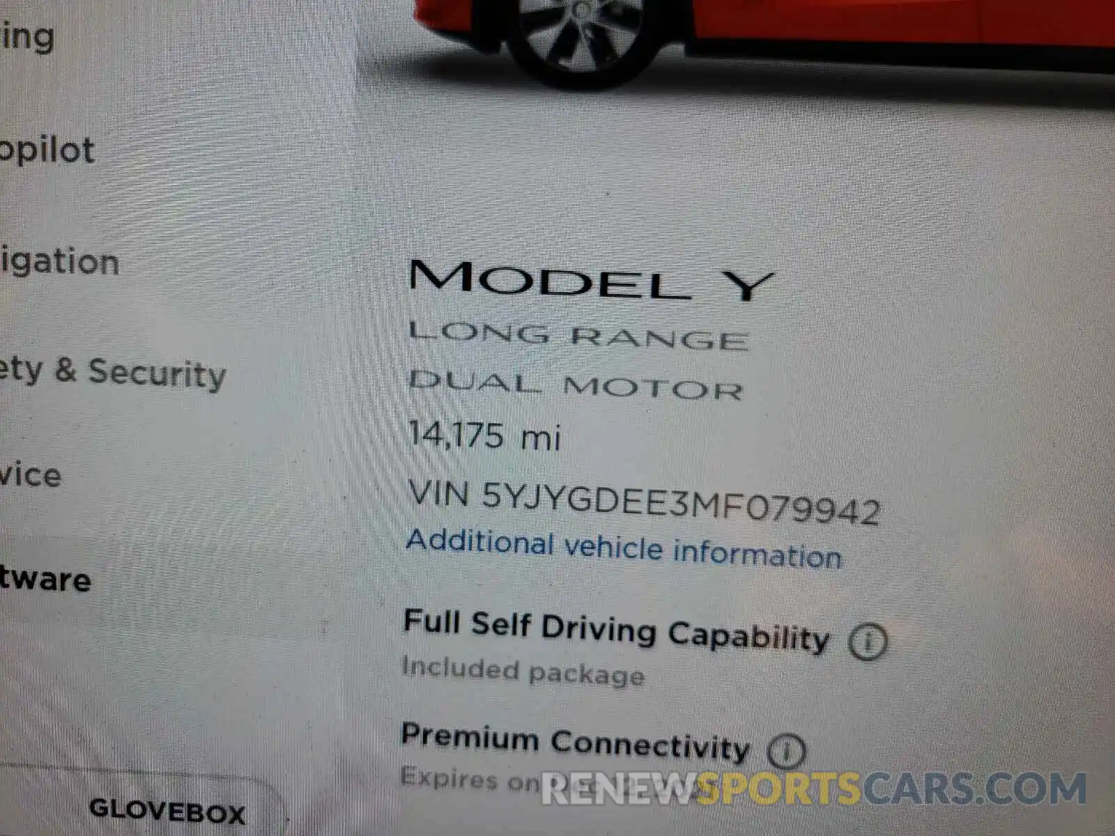 8 Photograph of a damaged car 5YJYGDEE3MF079942 TESLA MODEL Y 2021