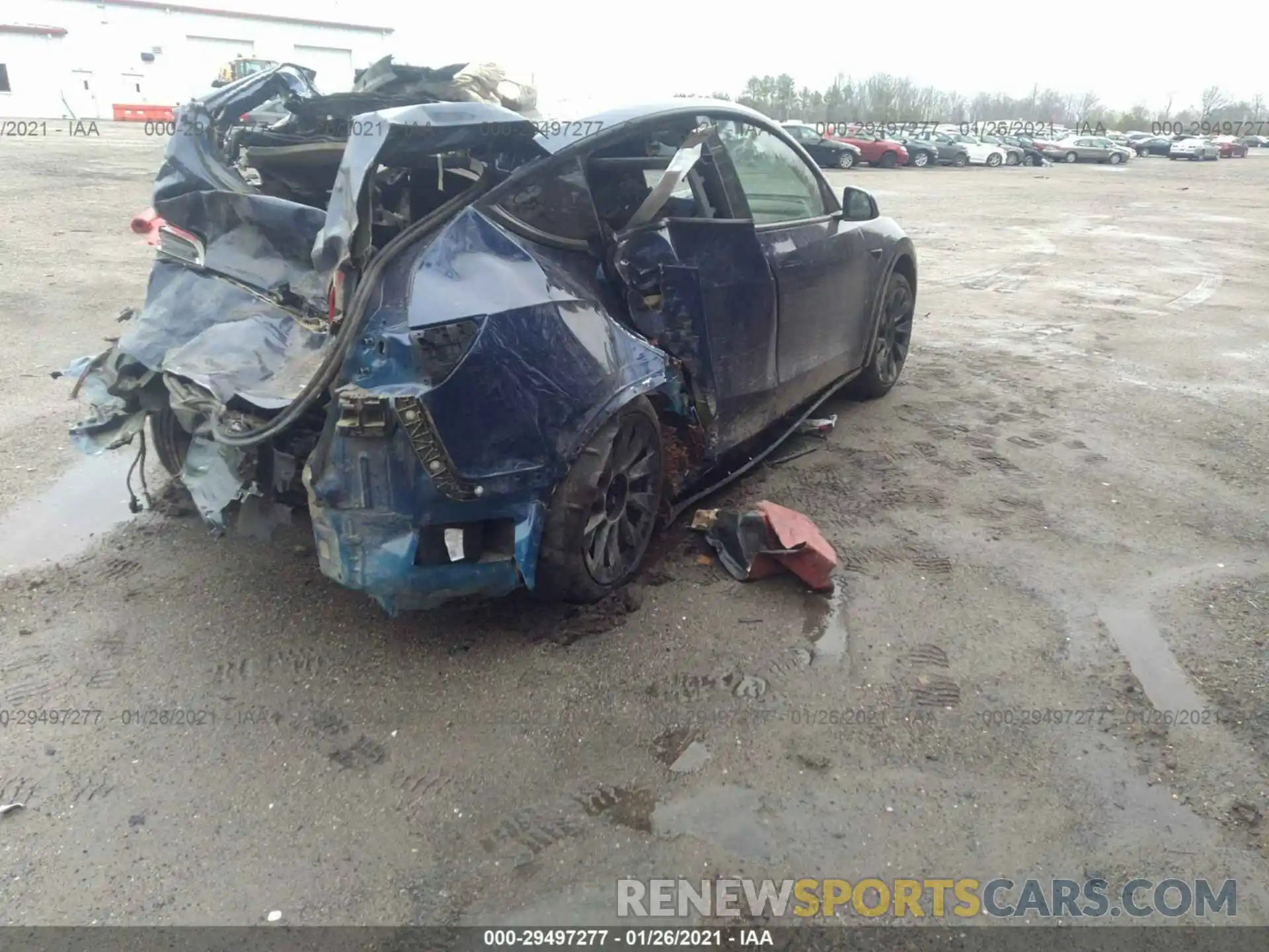 4 Photograph of a damaged car 5YJYGDEE3MF084249 TESLA MODEL Y 2021