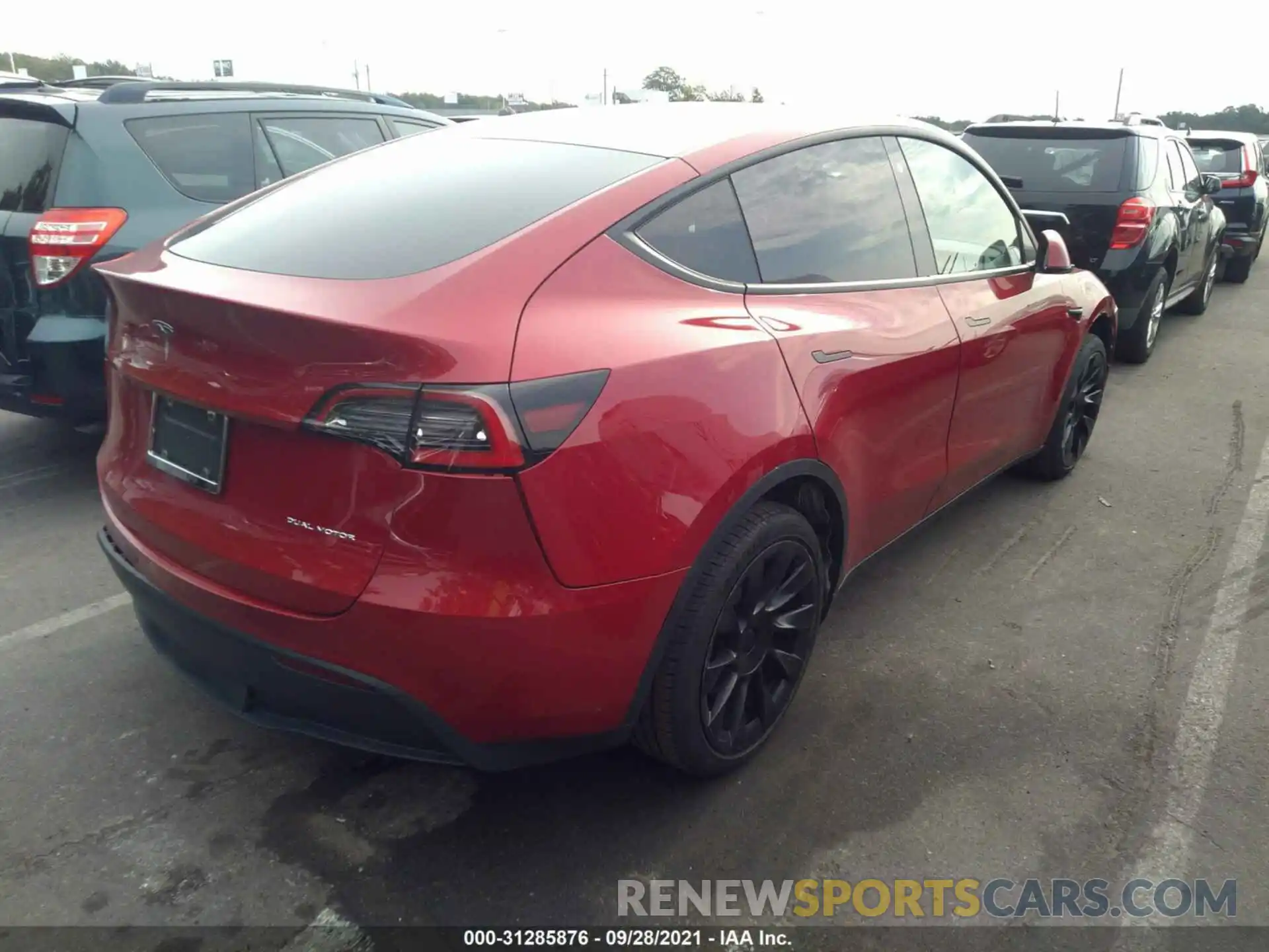 4 Фотография поврежденного автомобиля 5YJYGDEE3MF089788 TESLA MODEL Y 2021