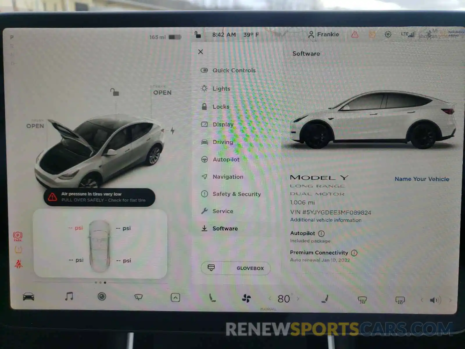 8 Фотография поврежденного автомобиля 5YJYGDEE3MF089824 TESLA MODEL Y 2021