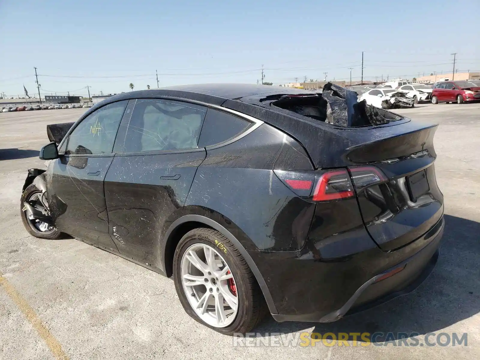 3 Фотография поврежденного автомобиля 5YJYGDEE3MF091556 TESLA MODEL Y 2021