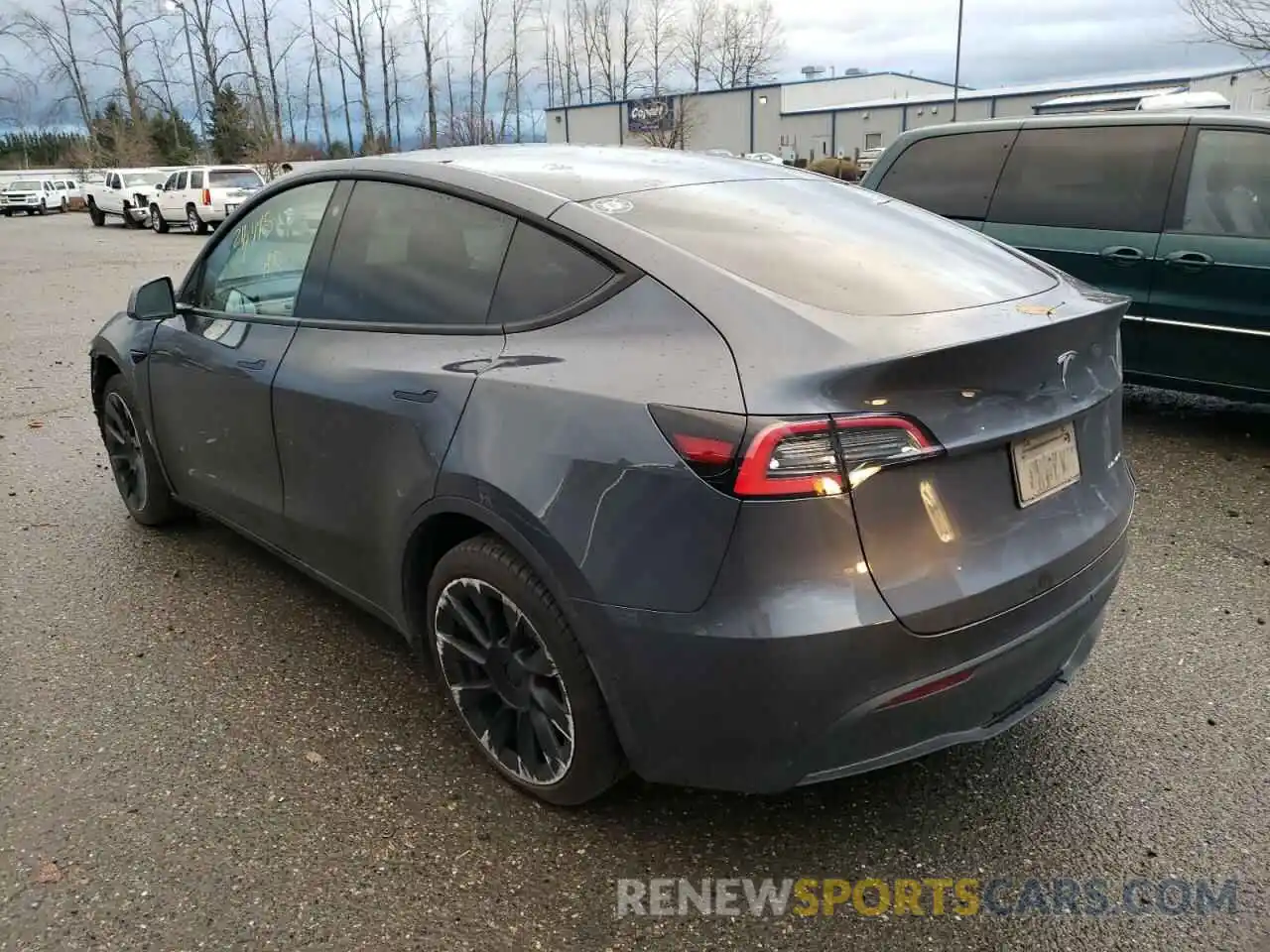 3 Photograph of a damaged car 5YJYGDEE3MF095333 TESLA MODEL Y 2021