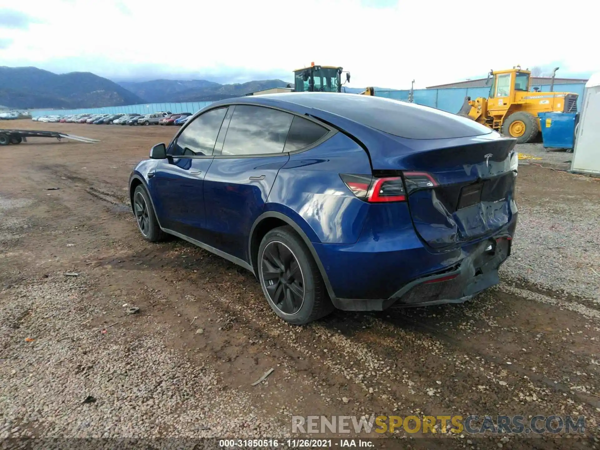 3 Фотография поврежденного автомобиля 5YJYGDEE3MF096787 TESLA MODEL Y 2021