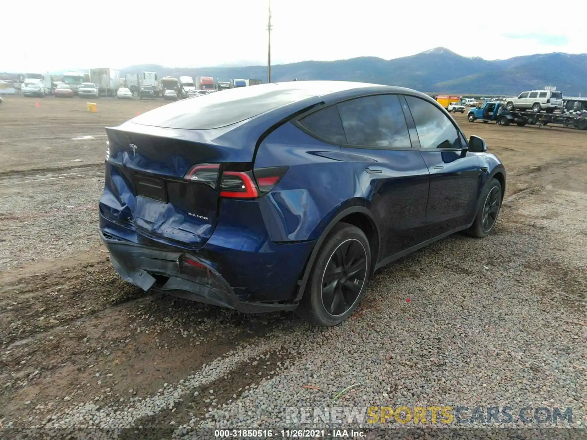 4 Фотография поврежденного автомобиля 5YJYGDEE3MF096787 TESLA MODEL Y 2021