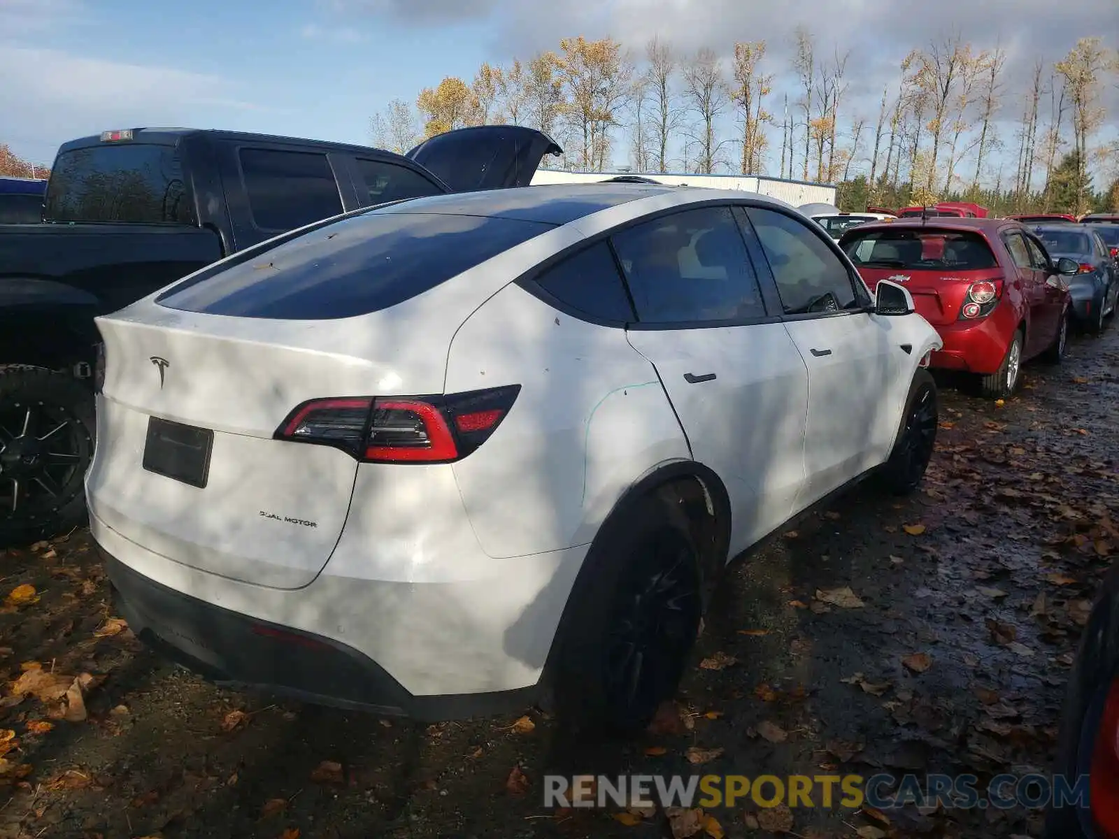 4 Фотография поврежденного автомобиля 5YJYGDEE3MF108260 TESLA MODEL Y 2021