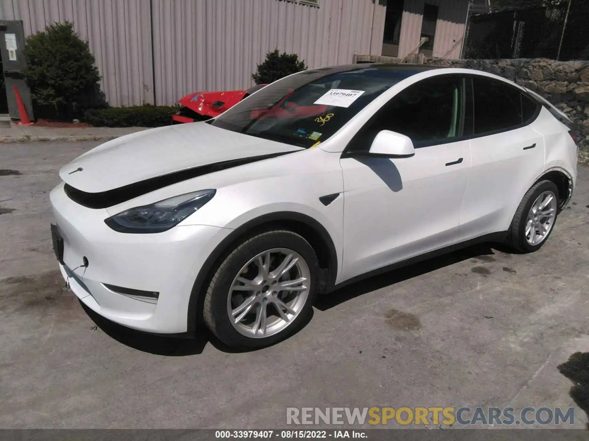 2 Photograph of a damaged car 5YJYGDEE3MF124894 TESLA MODEL Y 2021