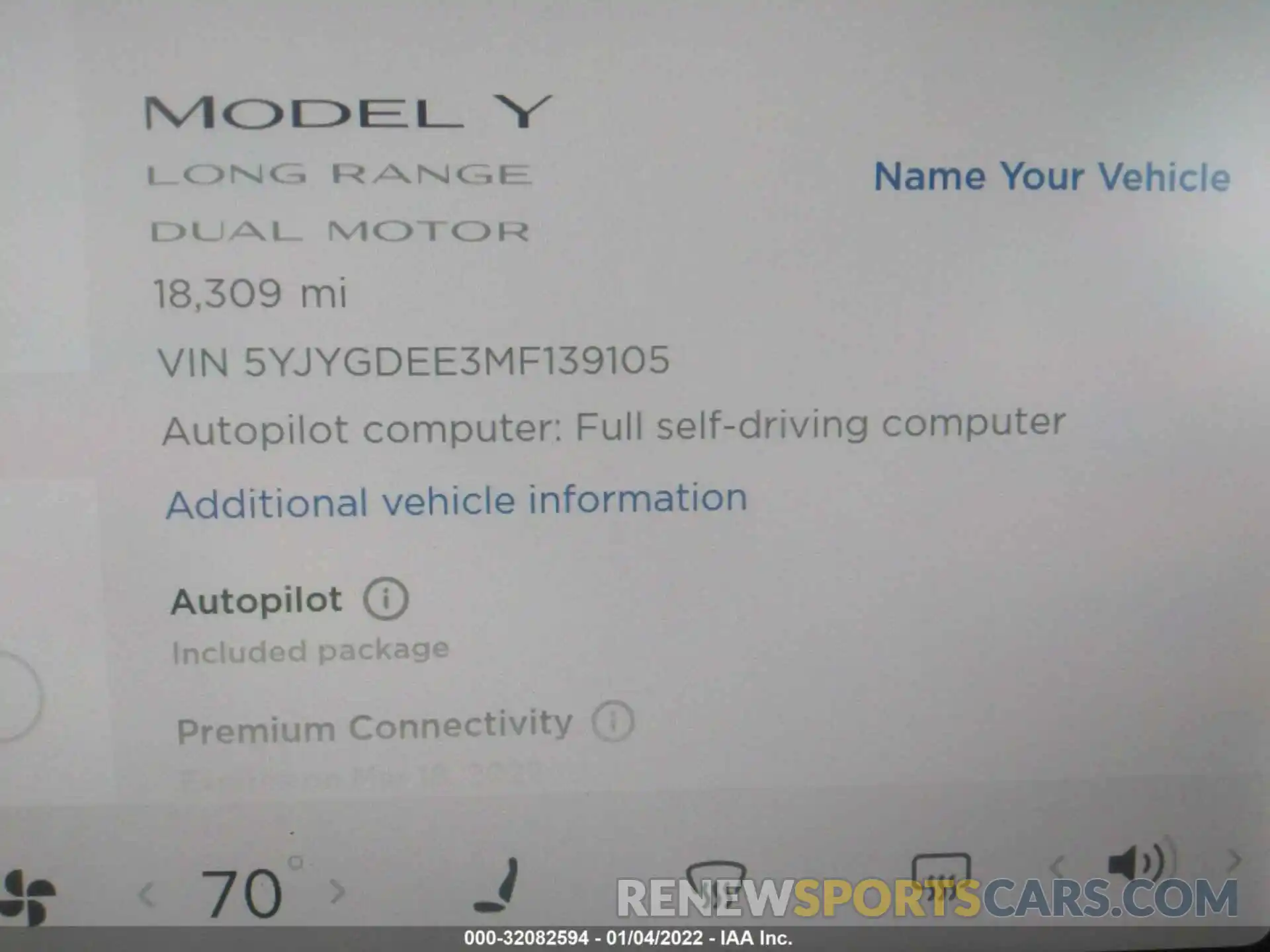 7 Photograph of a damaged car 5YJYGDEE3MF139105 TESLA MODEL Y 2021