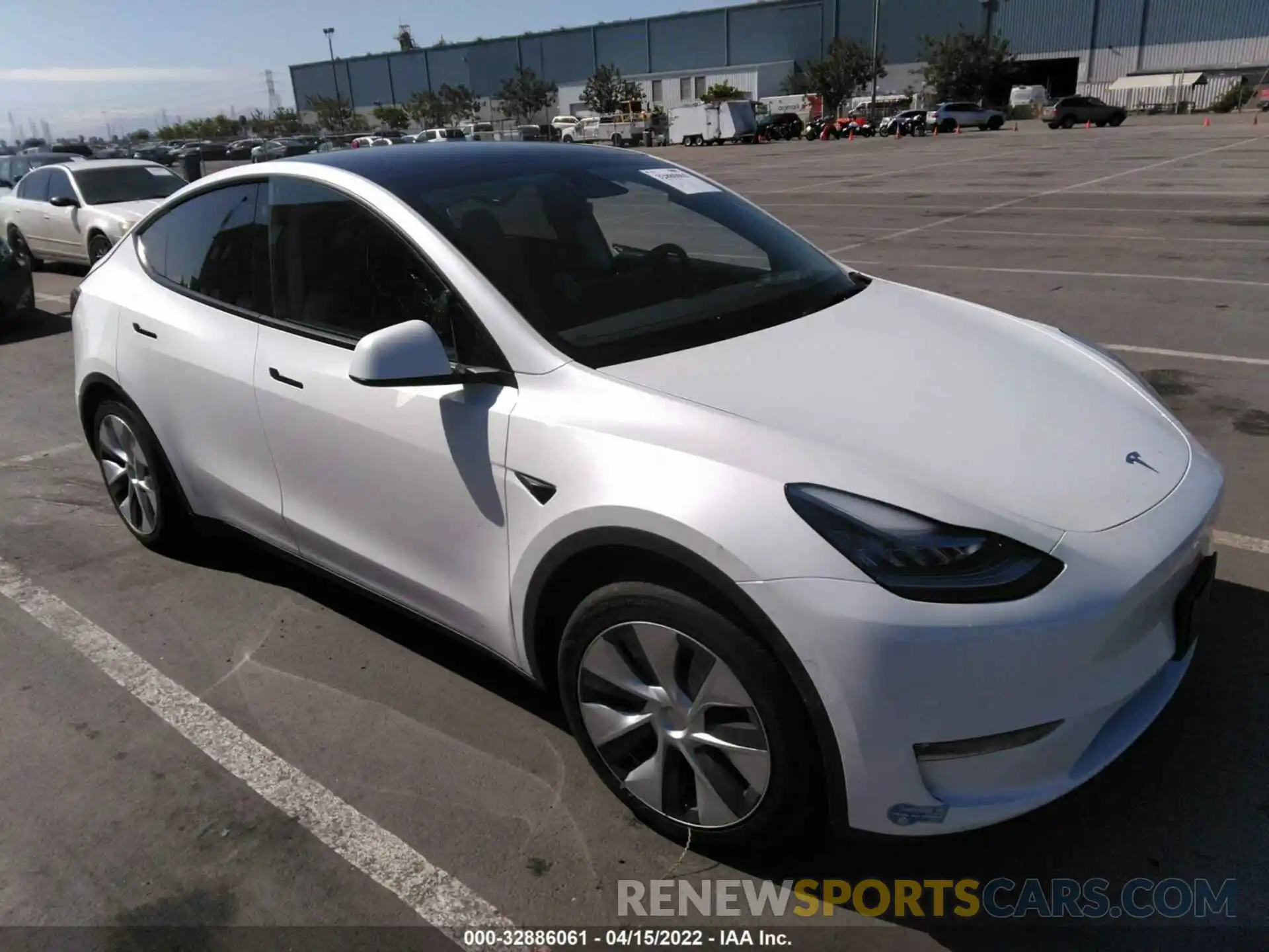 1 Photograph of a damaged car 5YJYGDEE3MF145583 TESLA MODEL Y 2021