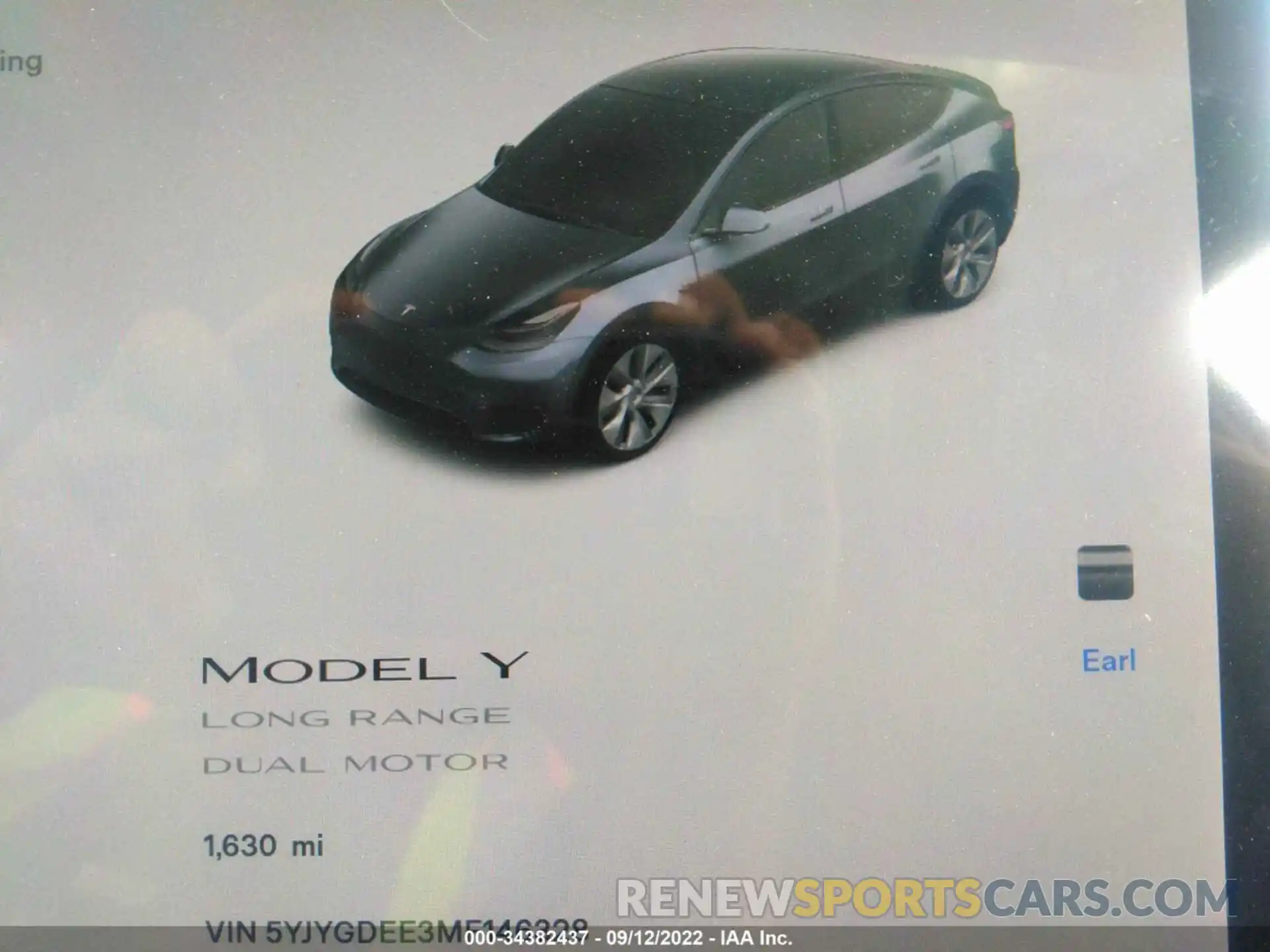 7 Фотография поврежденного автомобиля 5YJYGDEE3MF146328 TESLA MODEL Y 2021